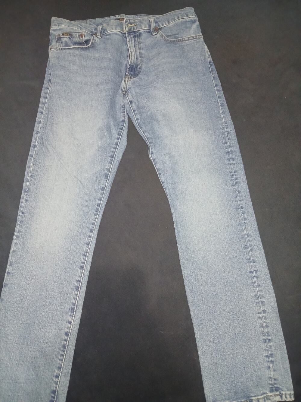Polo Ralph Lauren Mens Denim Jeans Varick Slim Straight Leg Measures 34/34